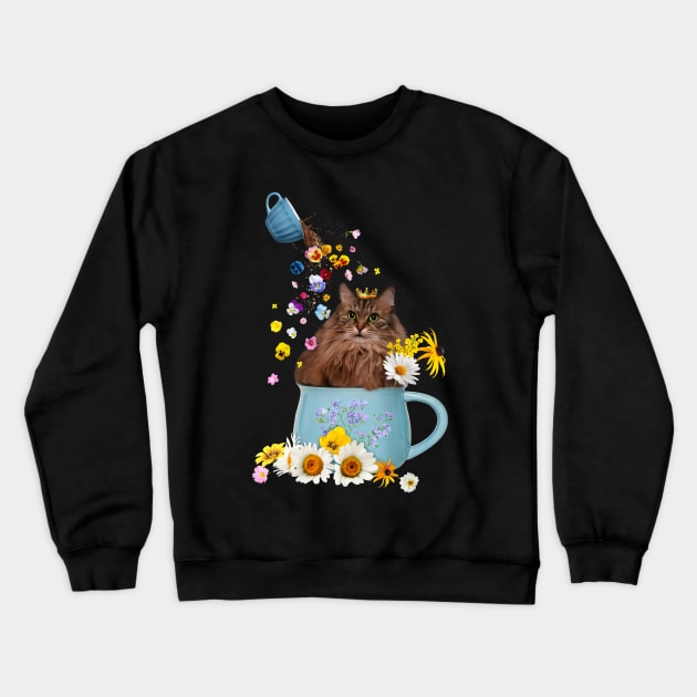 Custom Art : Coffee Makes Everyday Beautiful Crewneck Sweatshirt by leBoosh-Designs